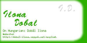 ilona dobal business card